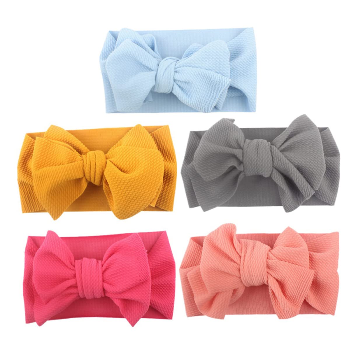 FRCOLOR 15 Piezas diadema con lazo para niños gomas de pelo niña diademas de bebé banda de pelo infantil diadema para niños diadema de niña Venda banda elástica recién nacido