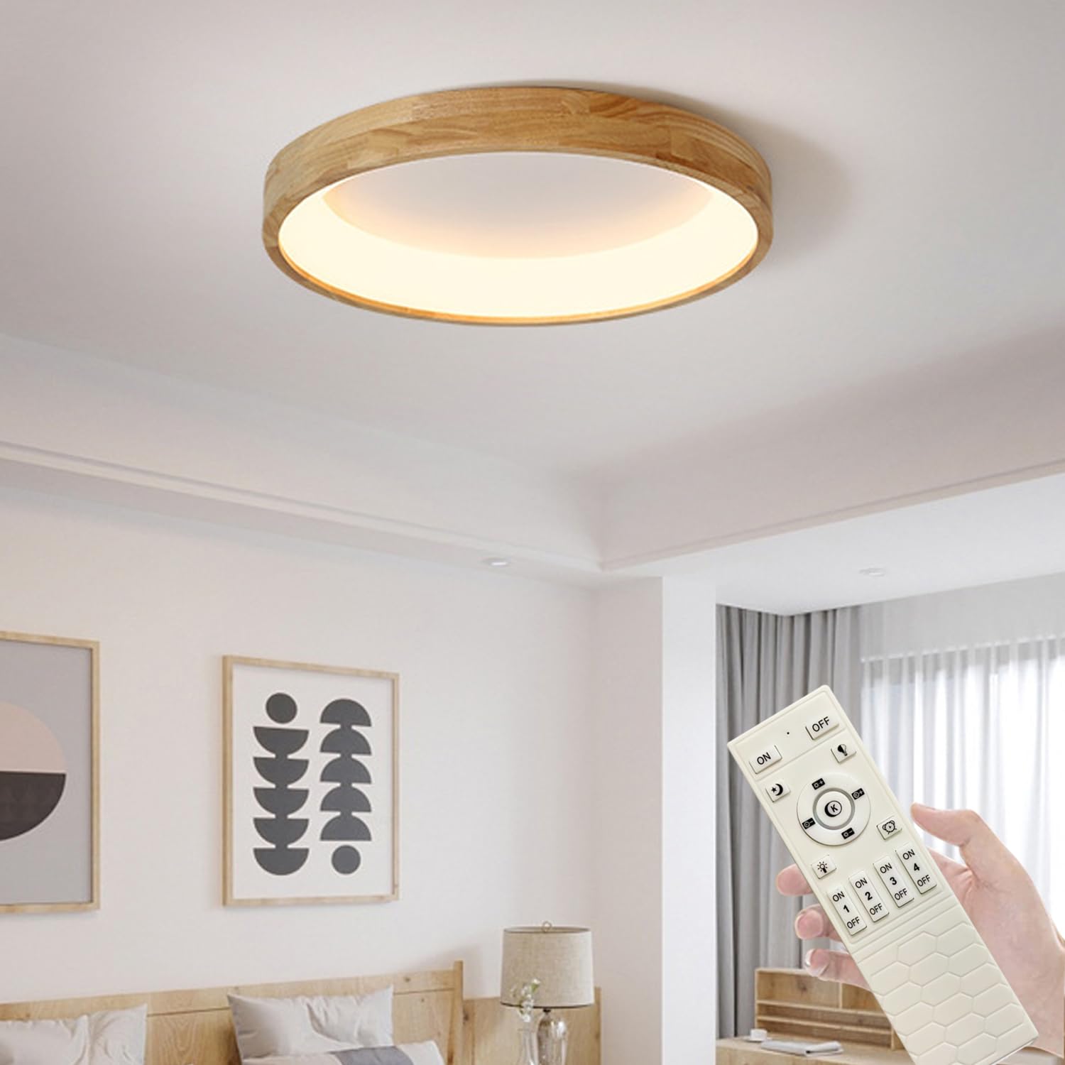 Amazon.co.jp : Xmlolyn シーリングライト 天然木 おしゃれ LED APP