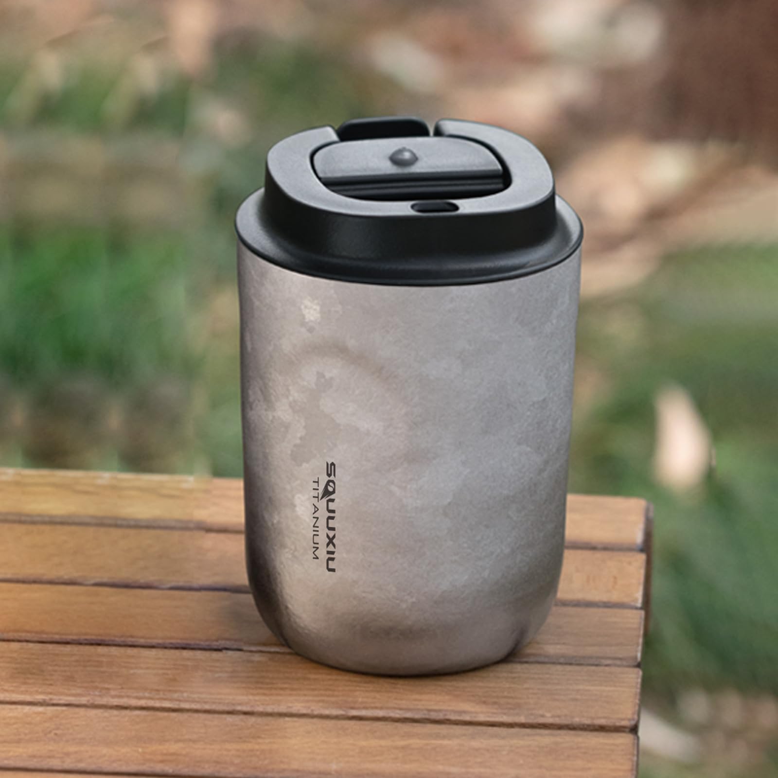 Reisebecher, isoliert für Heißes und Kaltes, tragbare Reisekaffeebecher aus reinem Titan, Ultraleicht, Gesundheitsauswahl, auslaufsicheres Design