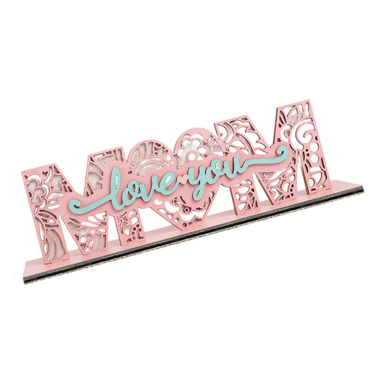 hogtnd Mothers Day Decorations Decorative Table Centerpieces, Mother's Day Signs, Gift for Mom from Daughter and Son, Wooden Signs