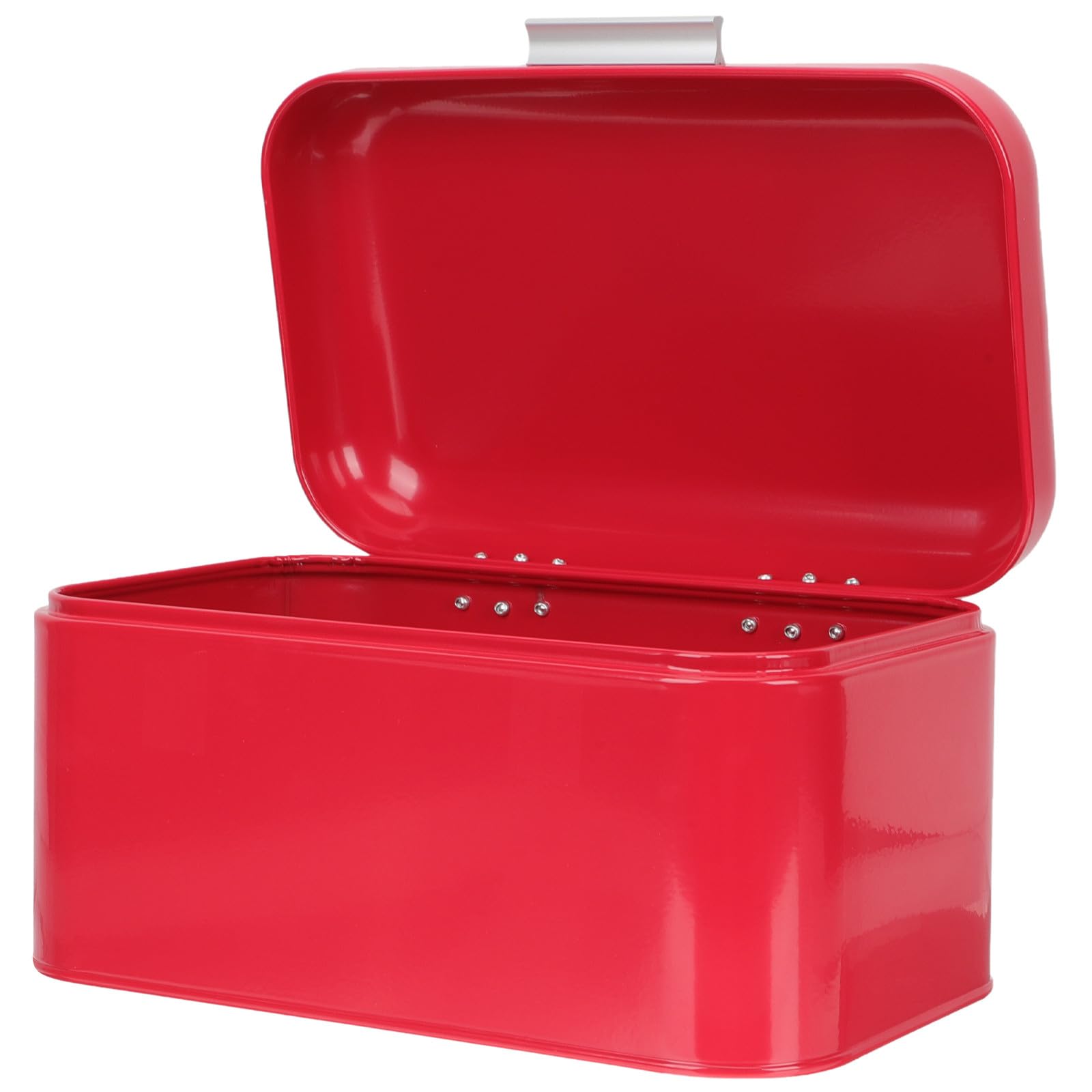 VALICLUD Scatola Portaoggetti Pane in Ferro Rosso per Cucina | Contenitore Robusto, Non Facile da Rompere, Adatto per Coffee Shop, Idea Regalo di Natale