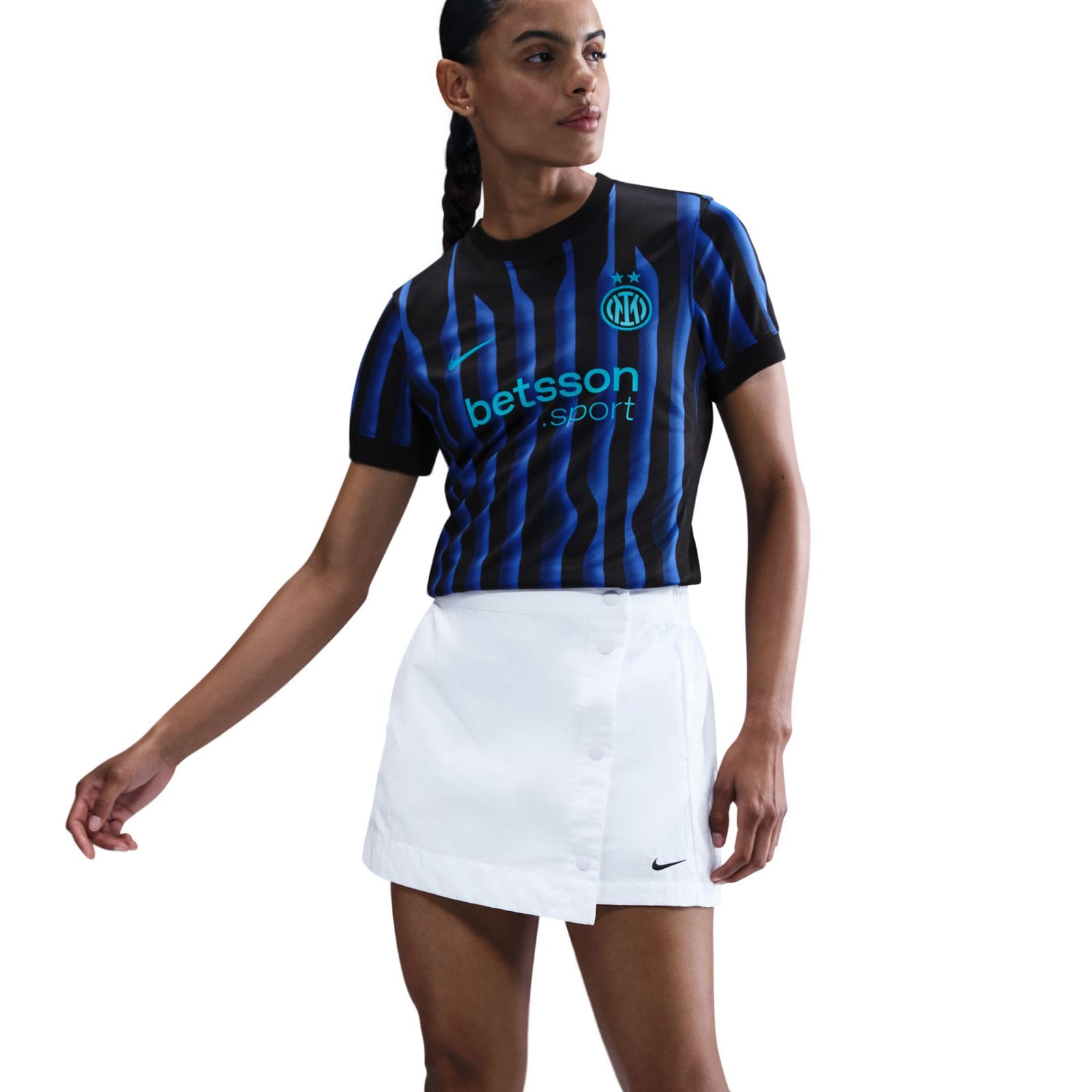 Inter Mailand 2025/26 Stadium Home Nike Dri-FIT Replika-Fußballtrikot für Damen, HJ5097