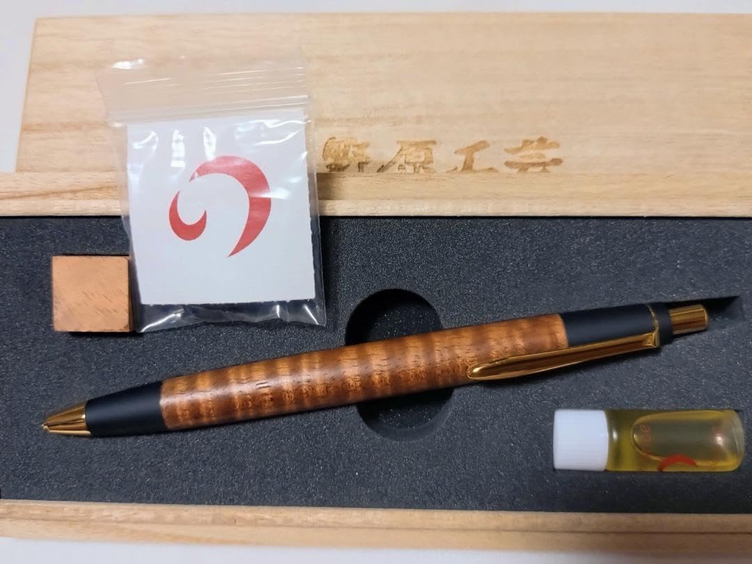 野原工芸 ハワイアンコアカーリー シャーペン ゴールド 金色 金子うっ