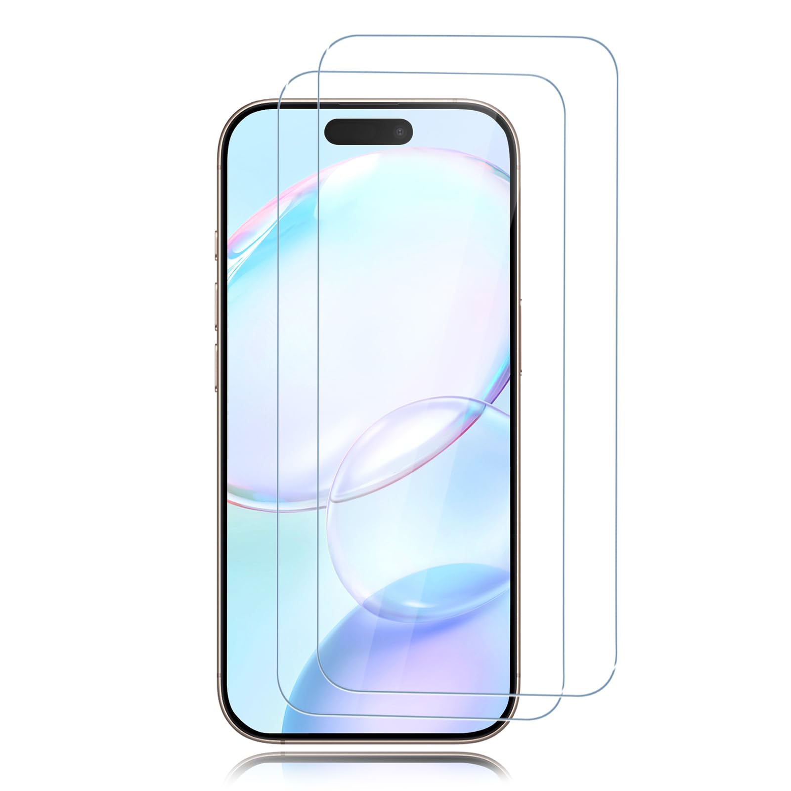 Carantee 2 Stück für Panzerglas für iPhone 17 Pro Schutzfolie, 9H Härte & Anti-Fingerabdruck, Sensitive Touch, Blasenfrei Displayschutzfolie, Dauerhaft Bruchsicher Ultrabeständig Schutzglas Folie