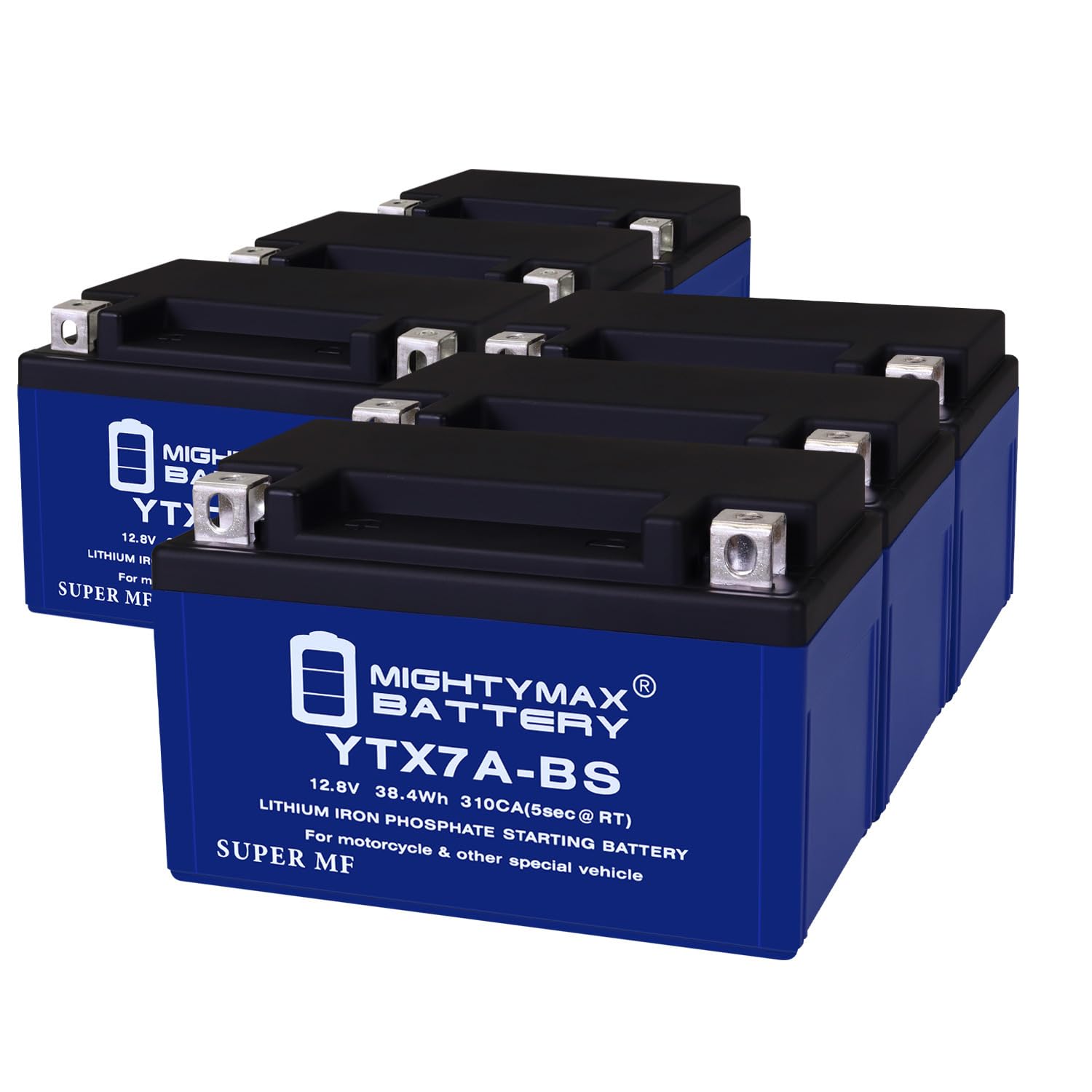 Mighty Max BatteryYTX7A-BS Lithium Replacement Battery Compatible with Skyjet SJ125-26, SJ125-27 - 6 Pack