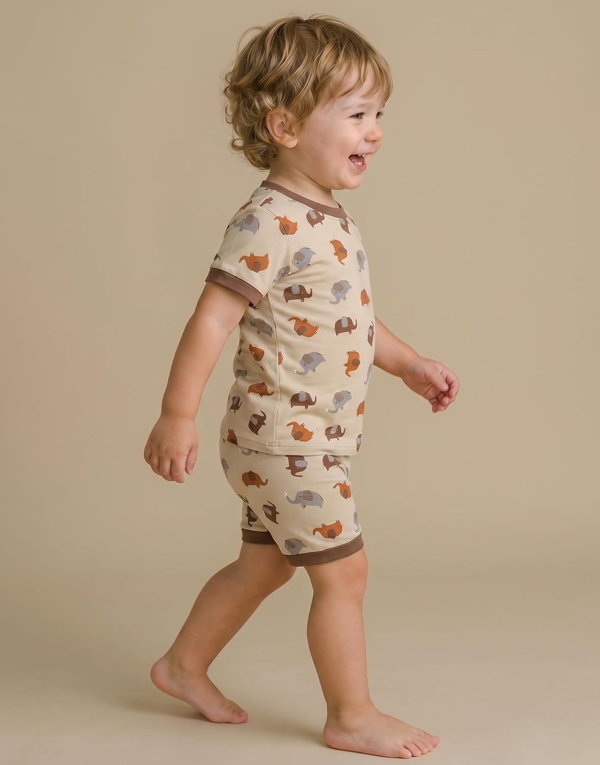 VAENAIT BABY Kids Viscose From Bamboo Pajamas Short Sleeve Premium Summer Sleepwear Toddler Boys Girls Pj Set 6M~12Y