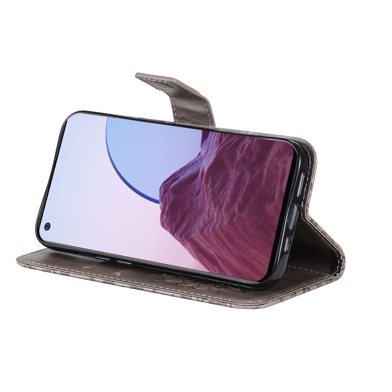 Yarxiawin Custodia per Oneplus Nord N20 5g, Duro Copertura per OPPO Reno 8 Lite 5g Cover Antiurto Rigida Rosa Elegante Leggero Sottile Case Anti-impronta (Rosso