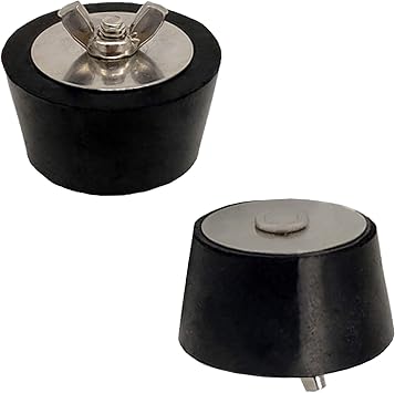 Lomodo 1.5 Inch Freeze Plugs for Swimming Pool Winterizing - Rubber Pool Winter Expansion Plug with SS Screw, Stainless Steel Bolts 2