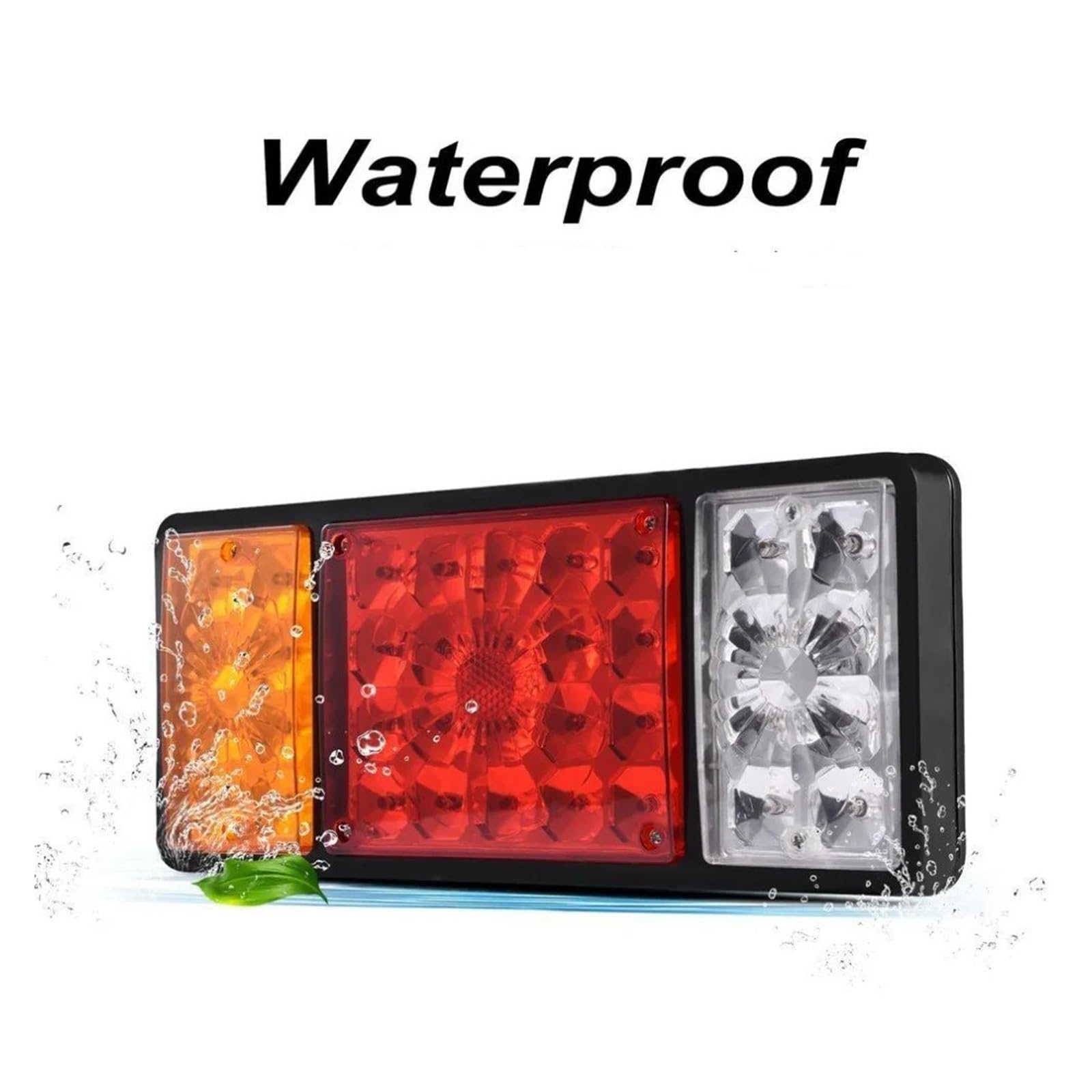 Fanali Posteriori 12V/24V LED Fanale posteriore Luce freno Fanale posteriore Lampada freno posteriore Indicatore di direzione Van Indicatore di retromarcia Fanale Faro Posteriore ( Misurare : A 2 x 36