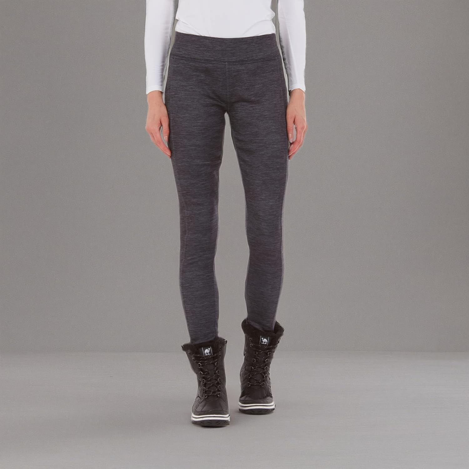 Arctic Quest Women's Fleece Lined Leggings Thermal Warm Winter Tights High Waisted Pants Cold Weather with Pockets - Image 6