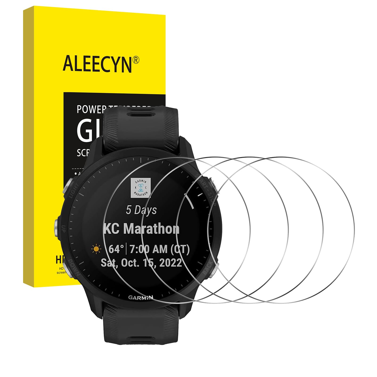 4 Stuks Gehard Glas Voor Garmin Vivoactive 5 – 9H Hardheid, 2,5D Gebogen Rand, Ultraheldere Beschermfolie Met 99% Transparantie