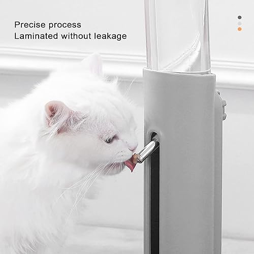 Miniatura 5 de Dispensador de agua de pie para mascotas, botella automática ajustable de 23.0 fl oz de altura con alimentador de alimentos desmontable para perros