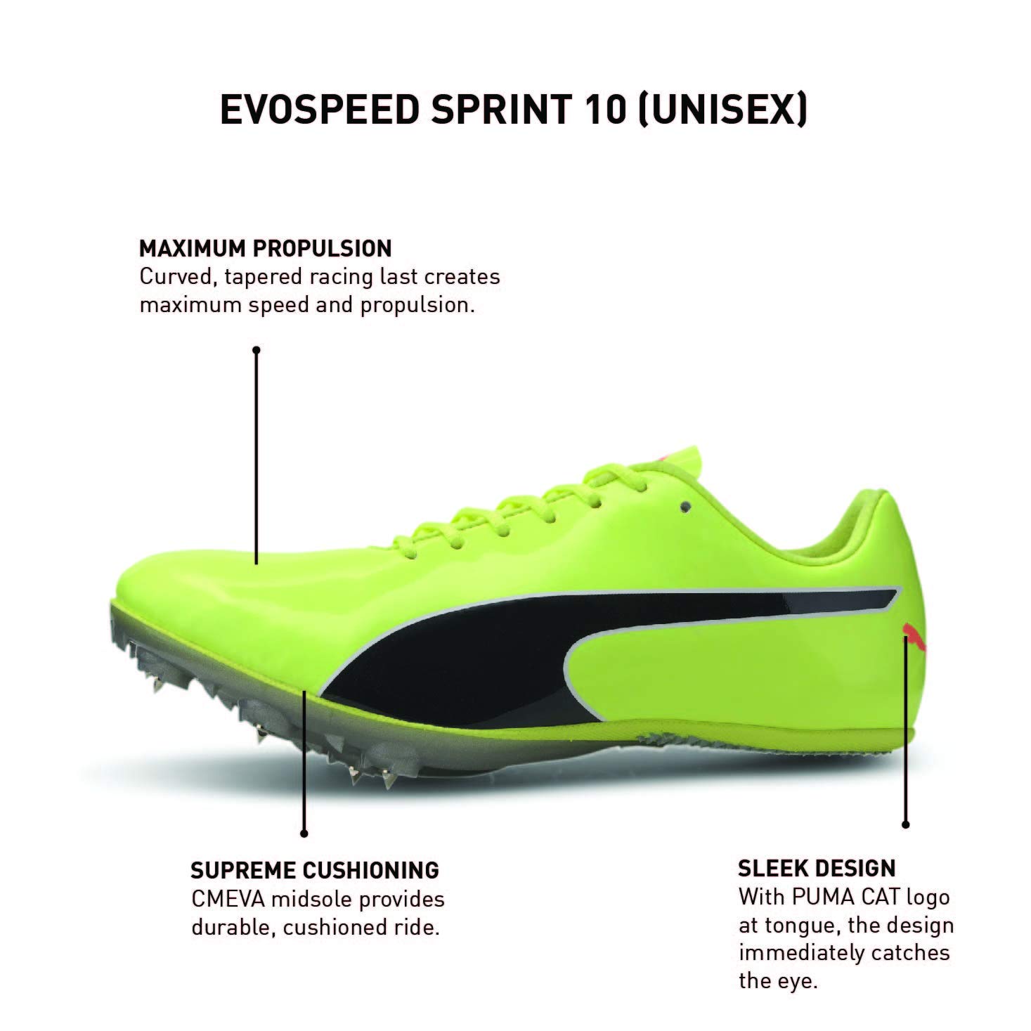 PUMA Evospeed Sprint 10 (Unisex) Zapatillas de AtletismoUnisex Adulto