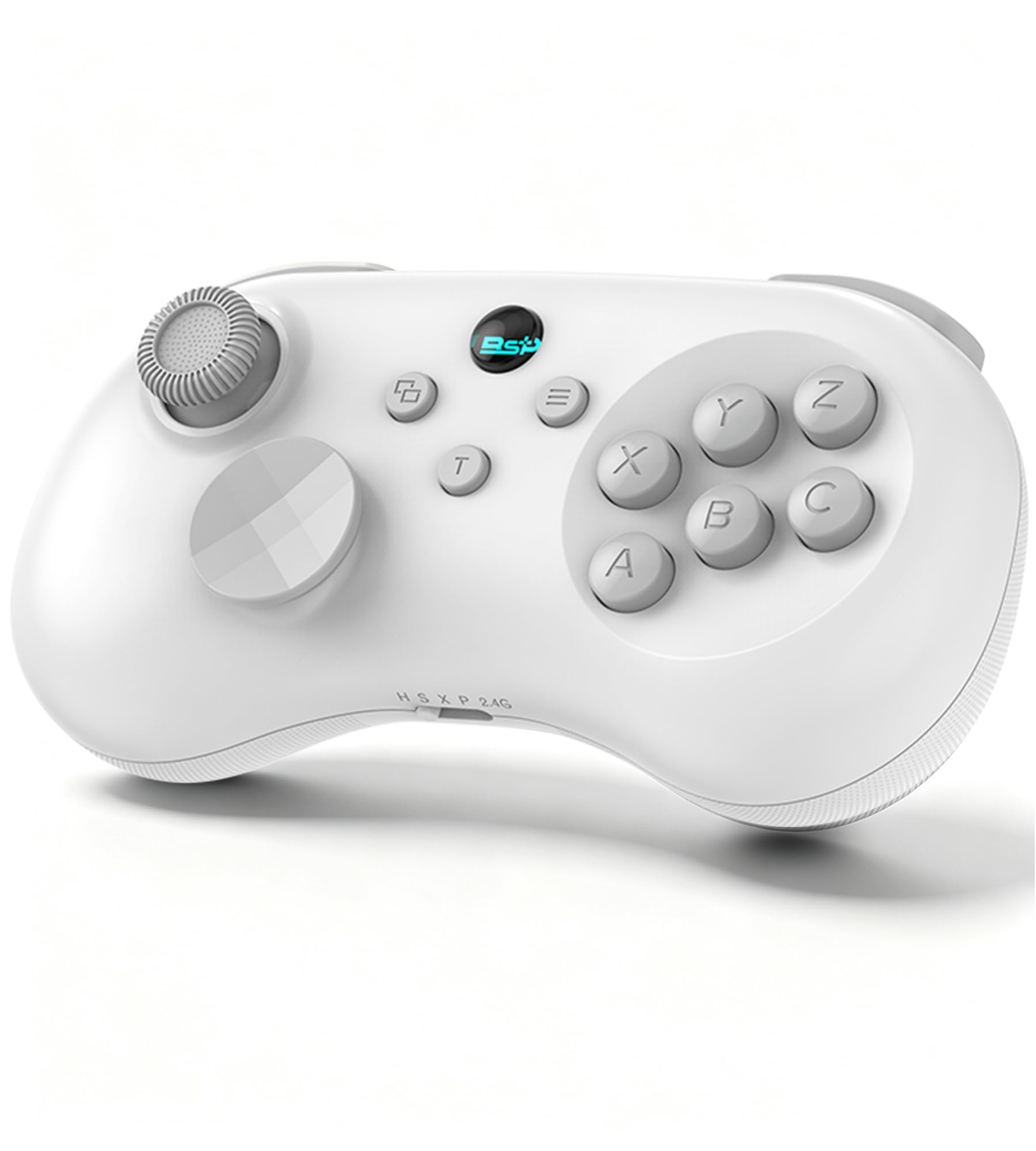 arVin Controller für Kampfspiele für Android/Switch/PS3/PS4/PC/iOS, 6-Tasten-Layout für Retro-Klassiker, kompatibel mit kabelgebundenen und kabellosen Verbindungen-Weiß