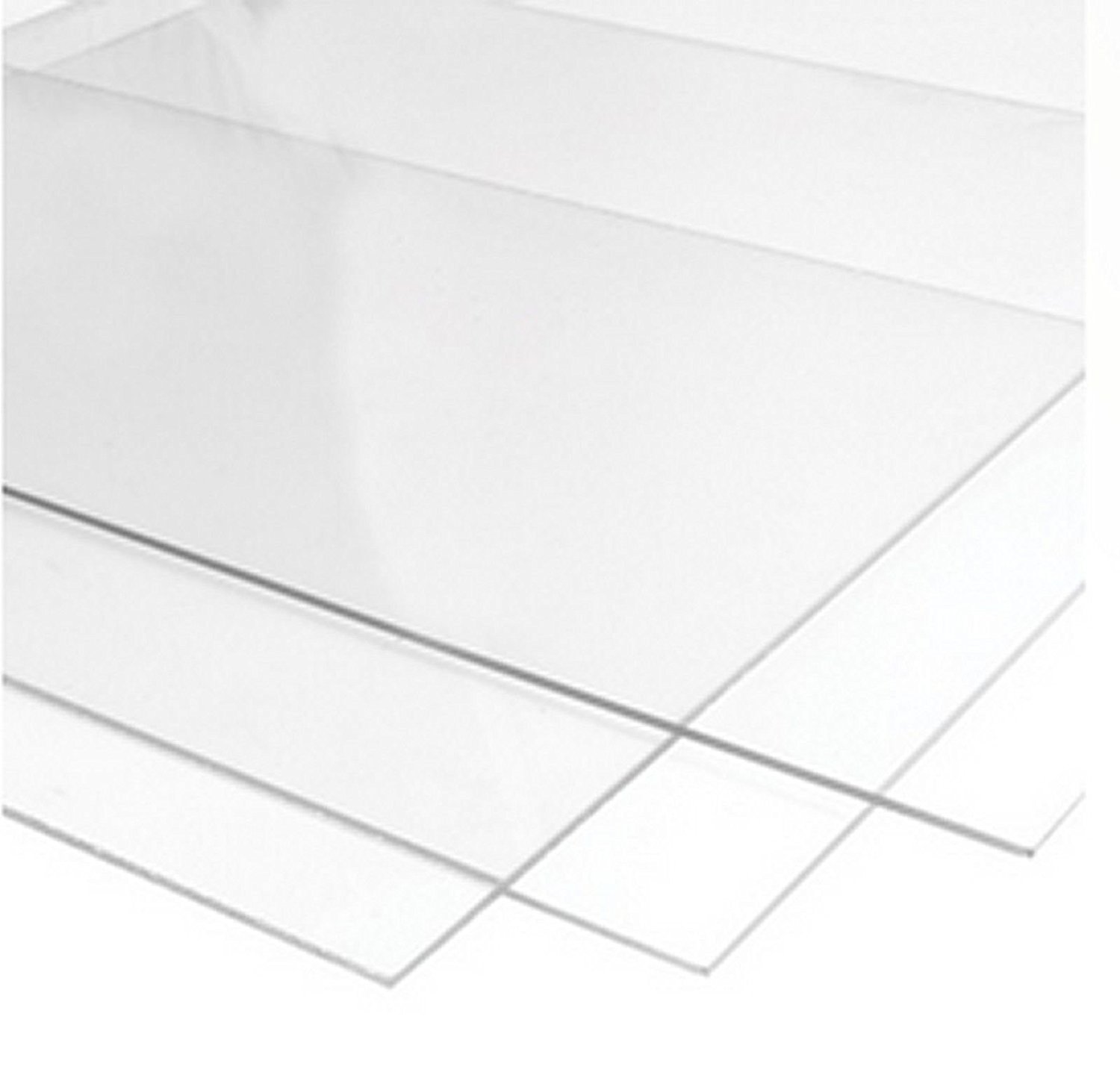 2mm Perspex Clear Acrylic Plastic Sheet Variable SIZES TO CHOOSE (610mmx457mm)