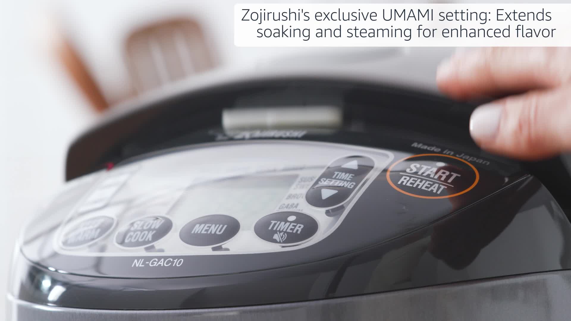 Amazon.com: Zojirushi NL-GAC10BM 5.5 Cup Uncooked Umami Micom Rice