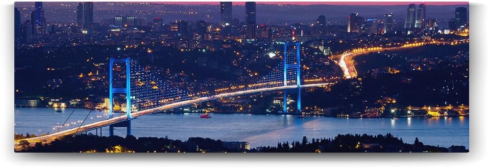 tabloshop İstanbul FSM Manzara Panorama Tablo - 150x50cm