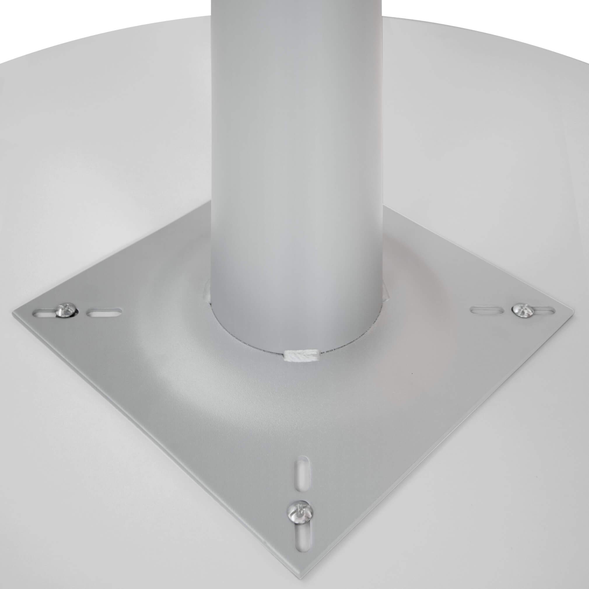 Weber Büro Optima - Tavolo rotondo per riunioni, diametro 100 cm, colore: grigio perla