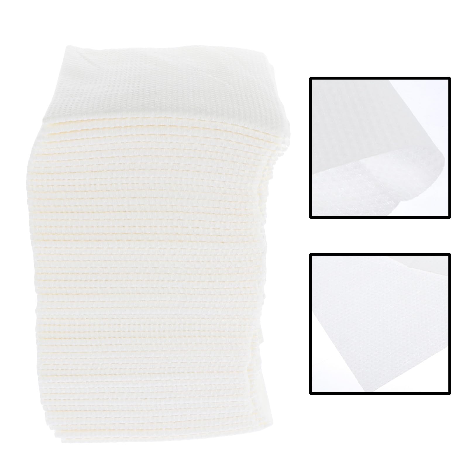 DOITOOL 100 Piezas Toallas Desechables para Cabello Toalla de Viaje de Pulpa de Madera Plegable Absorbente para SPA, Viaje y Deportes