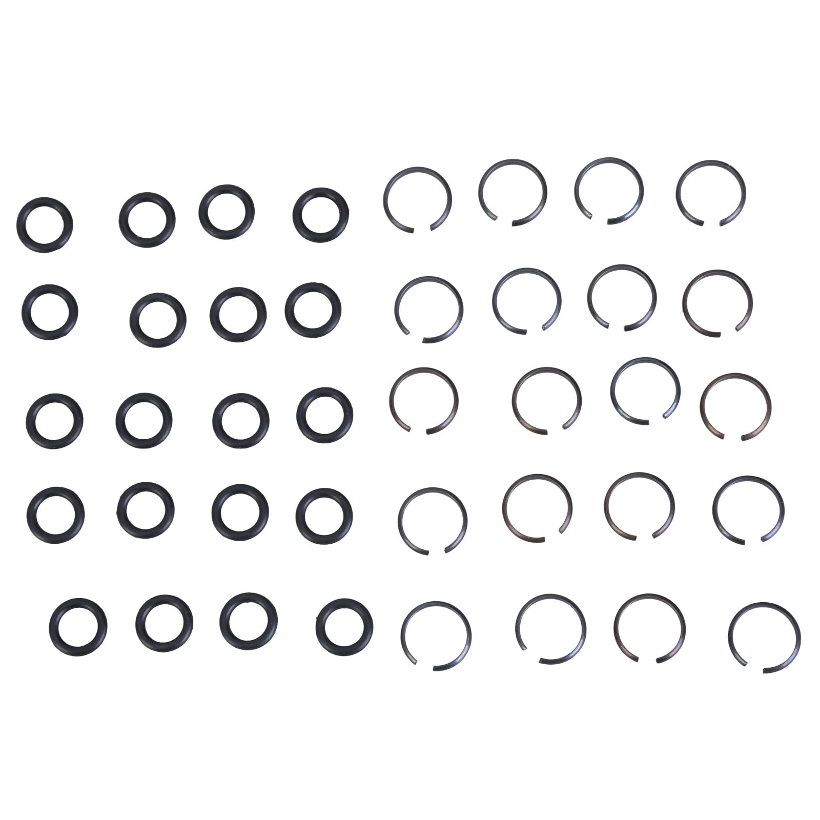 Ywluuoo 20 Set Impacts Wrench Socket Retainer Rings With O Impacts Accessories Replacement Retaining Clip Replacement