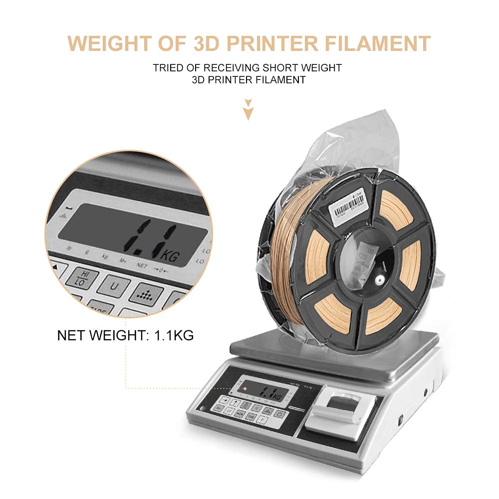 PLA-Filament, 2 Rollen/Set, 3D-Drucker-Filament, niedrige Temperatur, Holzmaterial für 3D-Drucker, PLA-Holz-Filament