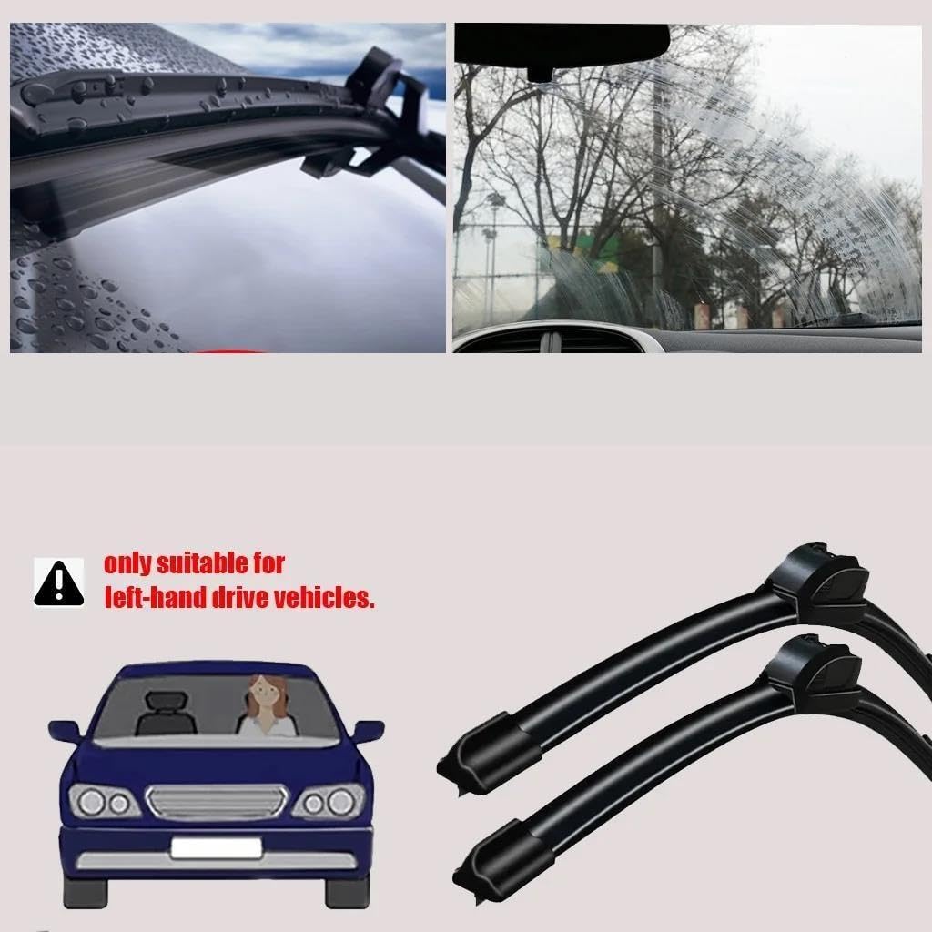 2 Pezzi Per Qashqai J12 2021-2025 Spazzole Tergicristallo Anteriori