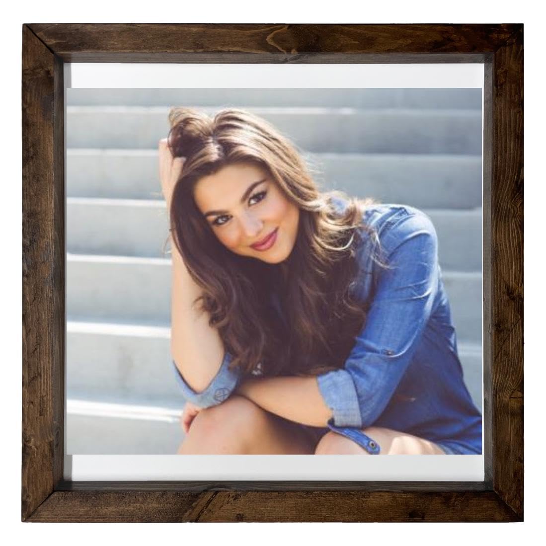 Kira Kosarin - 12X12 Full Color Photo Sign With Wood Frame PTR #PDI818944