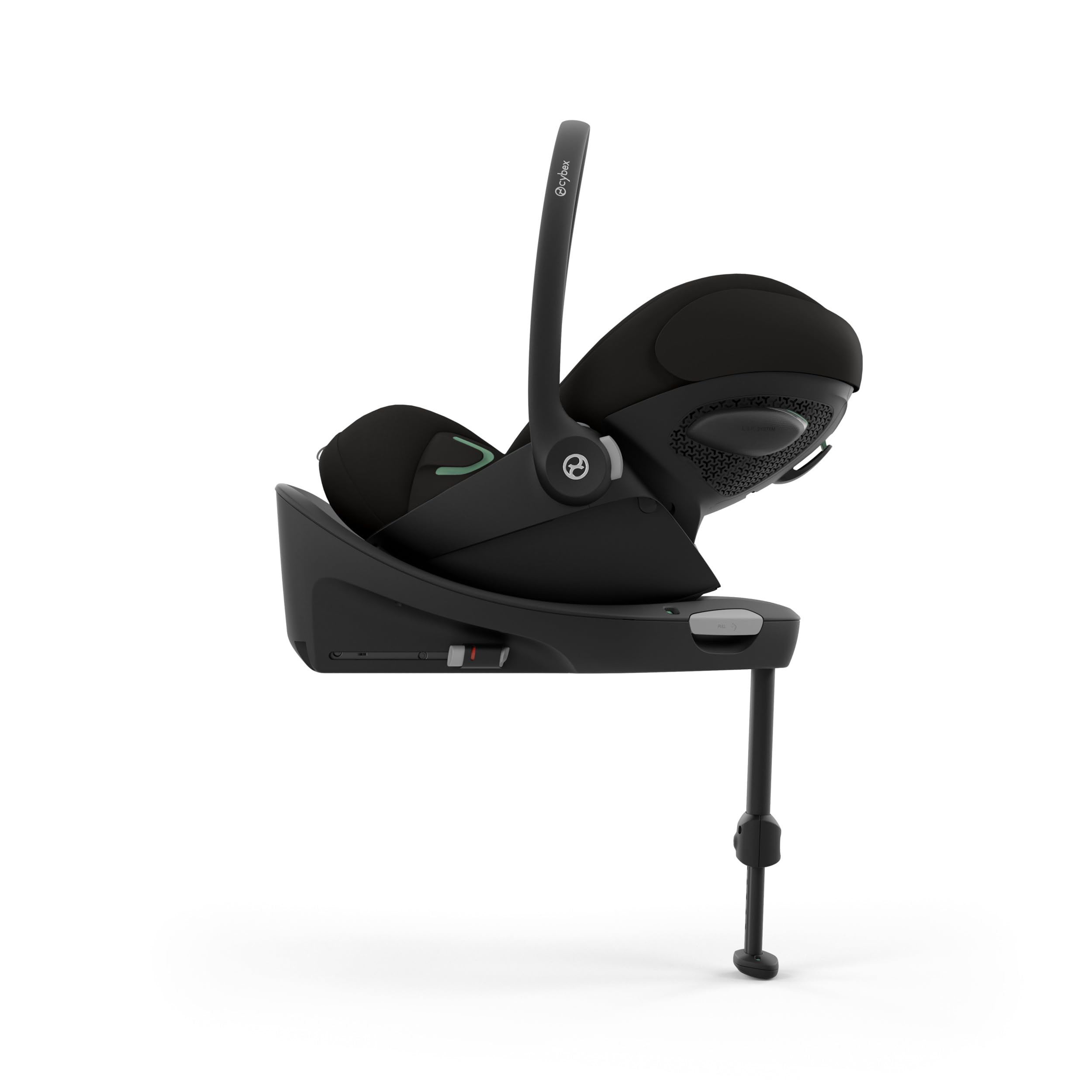 CYBEX Gold Silla de coche para bebé Cloud G i-Size Comfort, Incl. reductor para recién nacidos, Desde el nacimiento hasta aprox. 24 meses, Para niños de 40 cm a 87 cm, Máx. 13 kg, Magic Black
