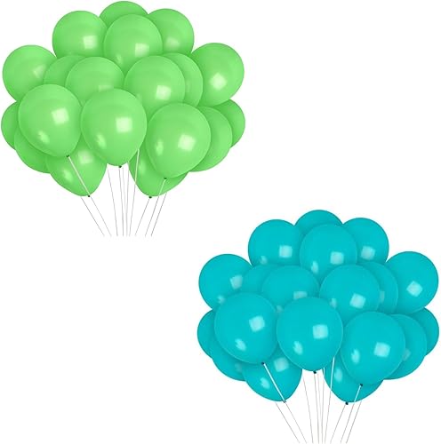 Miniatura 1 de Treasures Gifted 36 Light Green Balloons and 36 Teal Balloons