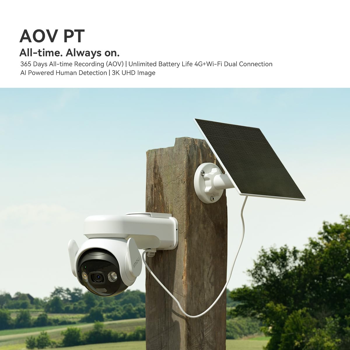 Videocamera sorveglianza Imou KITB7EDP3T1TEHEUFSP4 AOV PT 4G + solar p