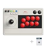 8Bitdo Arcade Stick for Switch & Windows, Arcade Fight Stick Support Wireless Bluetooth, 2.4G Receiver and Wired Connection