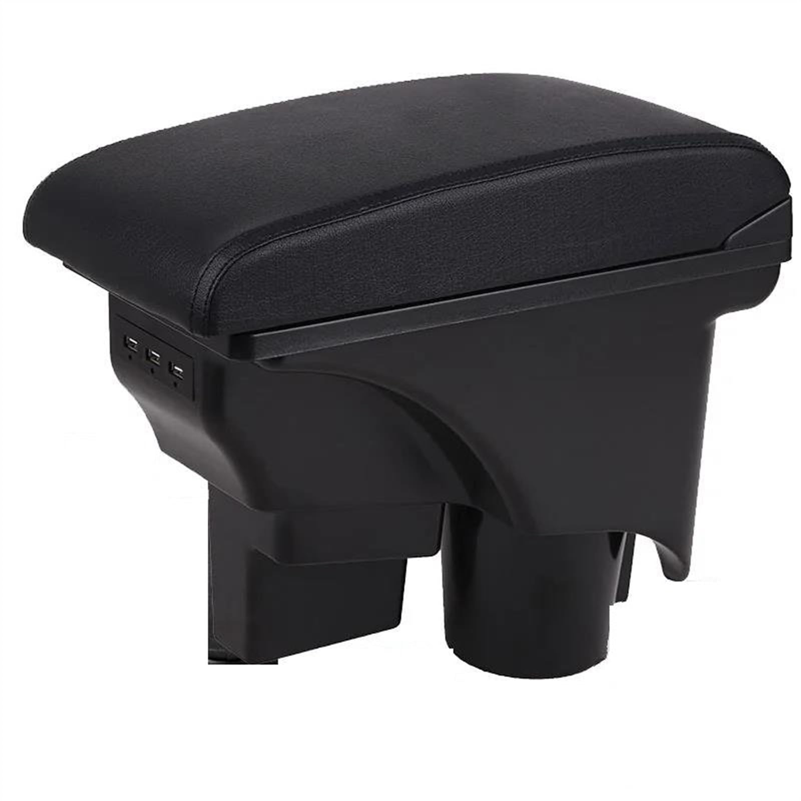 NOHEEU Car Center Console Armrest Box Storage For Scirocco For Sagitar For Golf 6 5 Mk6 MK5 For Jetta(B2 black line Corium)