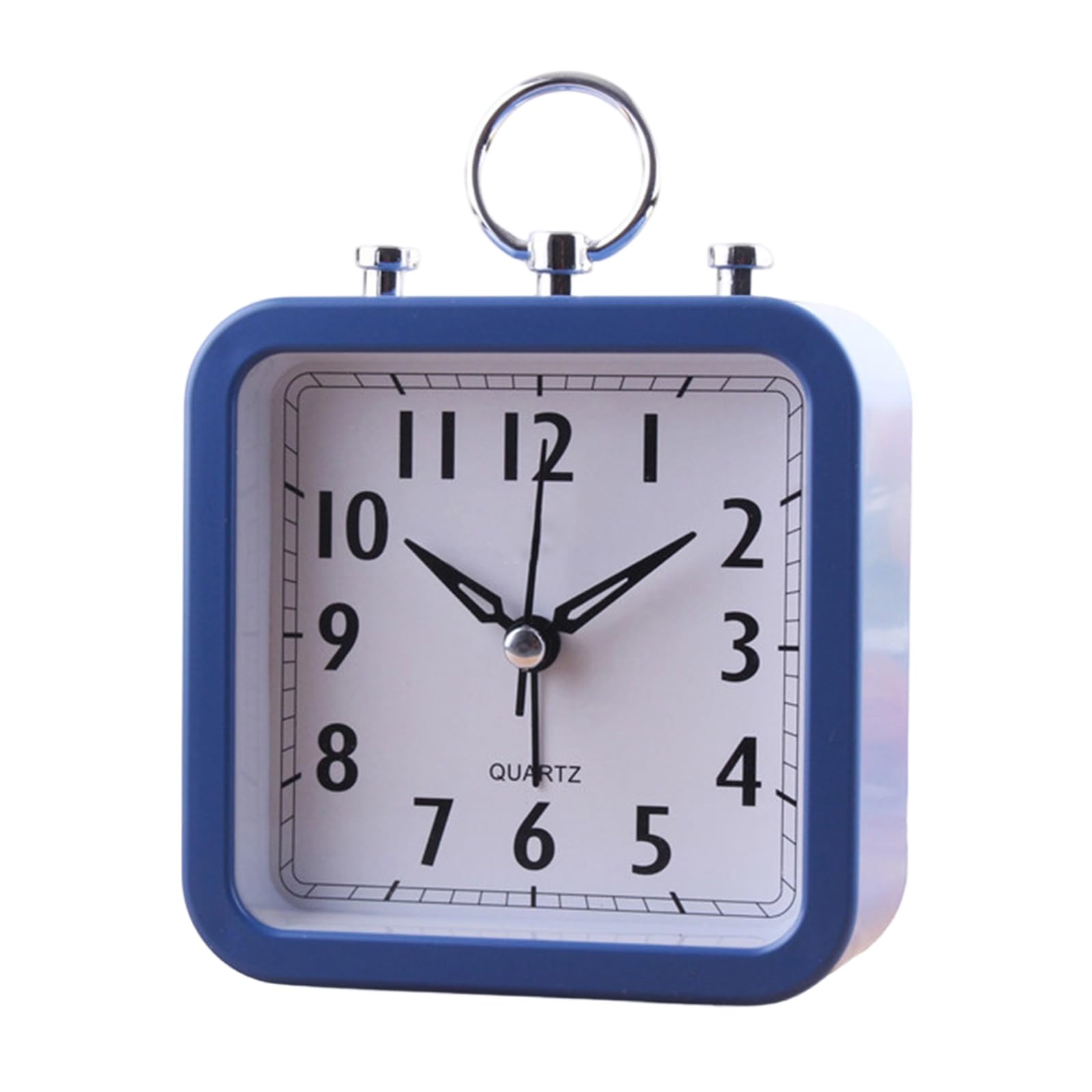 JSGHGDF Quiet Analog Alarm Clock Lightweight and Easy to Read Table Clock for Desk Nightstand or Travel Retro Desk Small