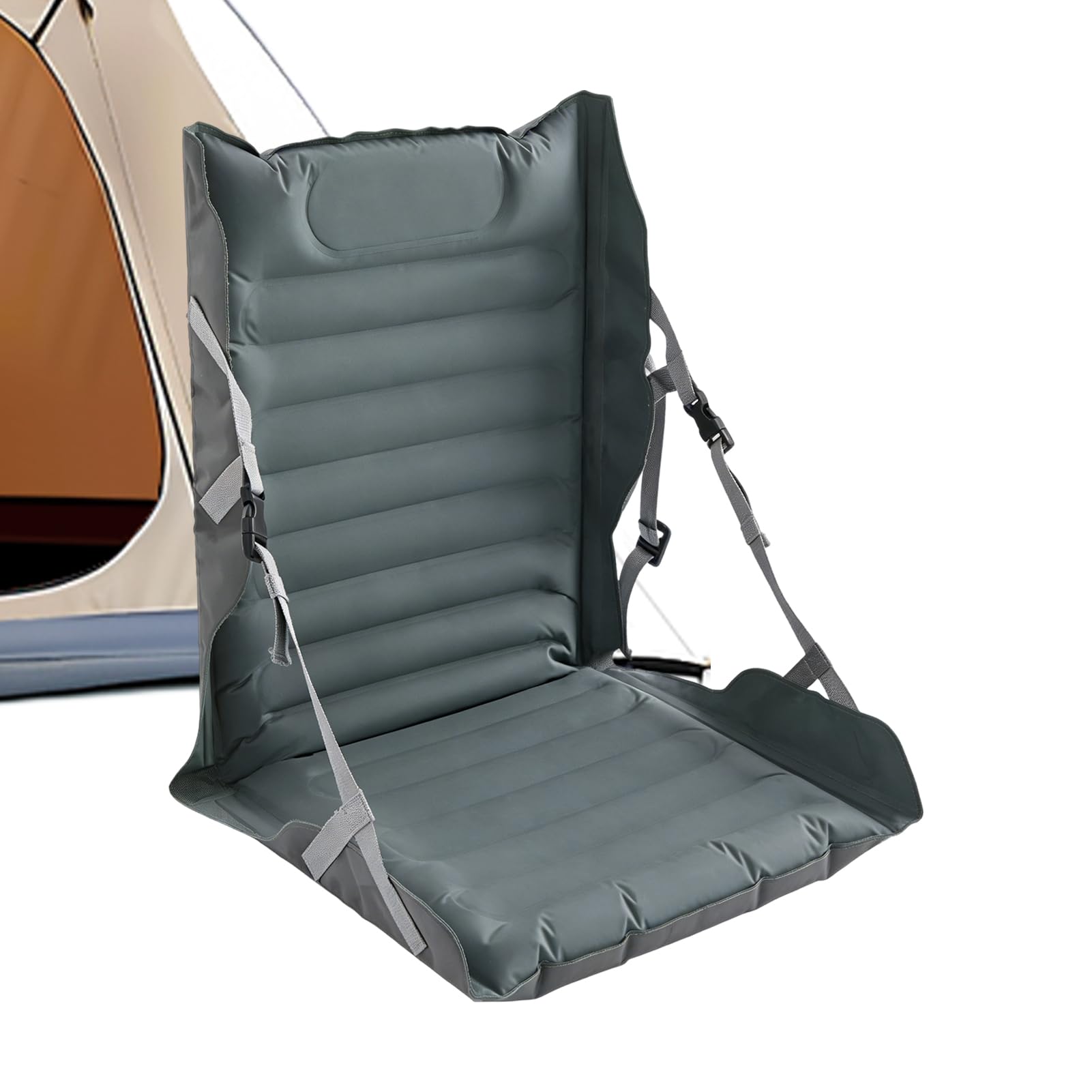 Cuscino per sedili da stadio Cuscini Pieghevoli con Supporto Schienale | Per Campeggio per Aereo, Kayak, Camper, Barca, Picnic, Viaggi, Guida, Sedia a Rotelle