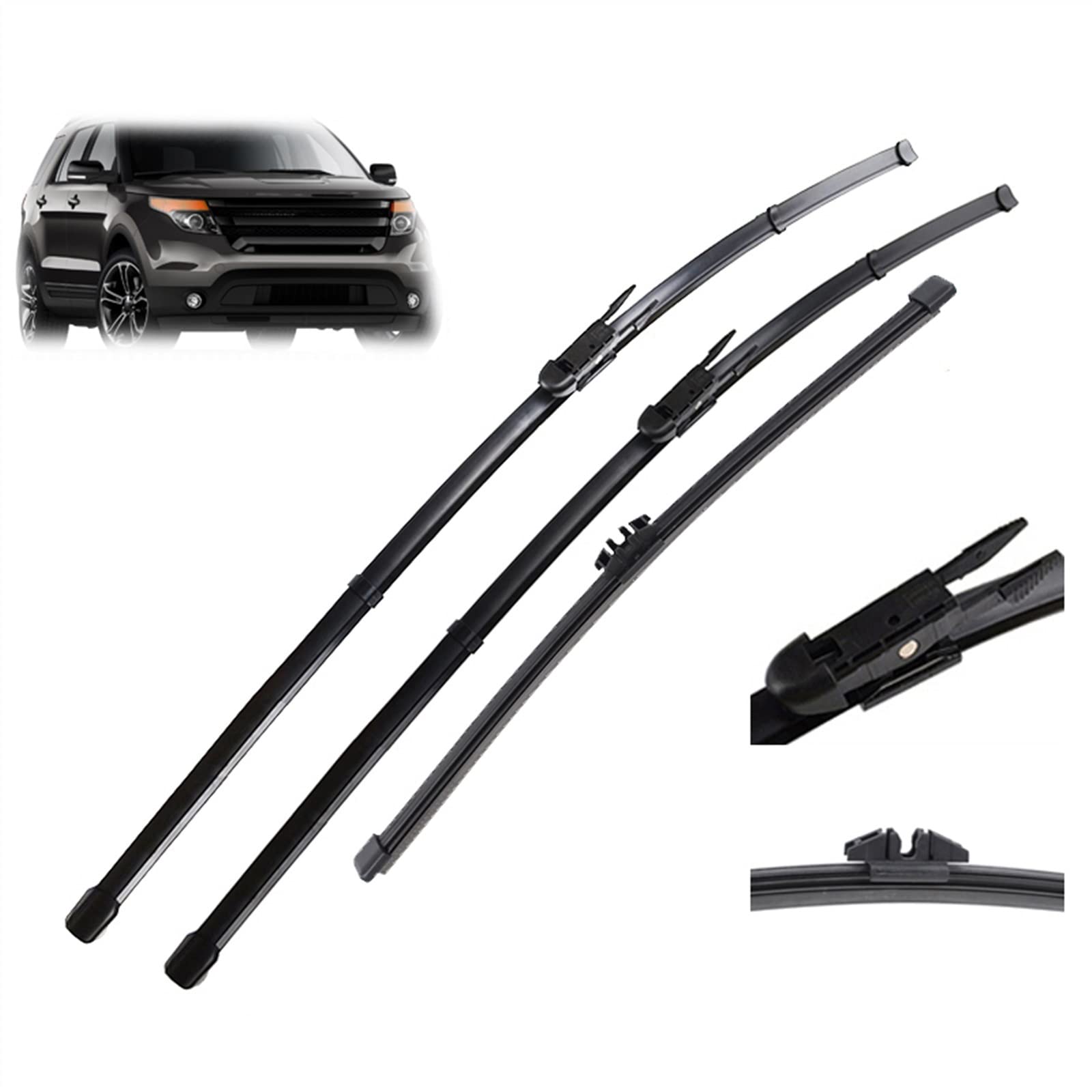 Balais d'essuie-glace Ford Explorer MK5 pour rouler sous la pluie sans traces