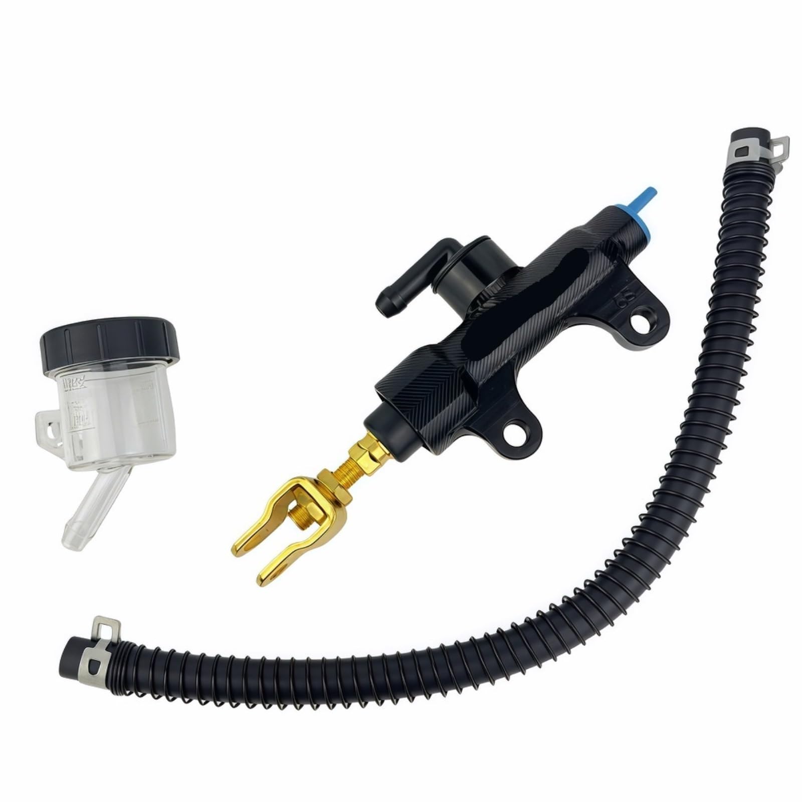 PMAGSYQ Forward Brake Pump Brake Pump Universal Motorcycle 48mm Rear Brake Master Cylinder Hydraulic Caliper Pump Replacement(Black)