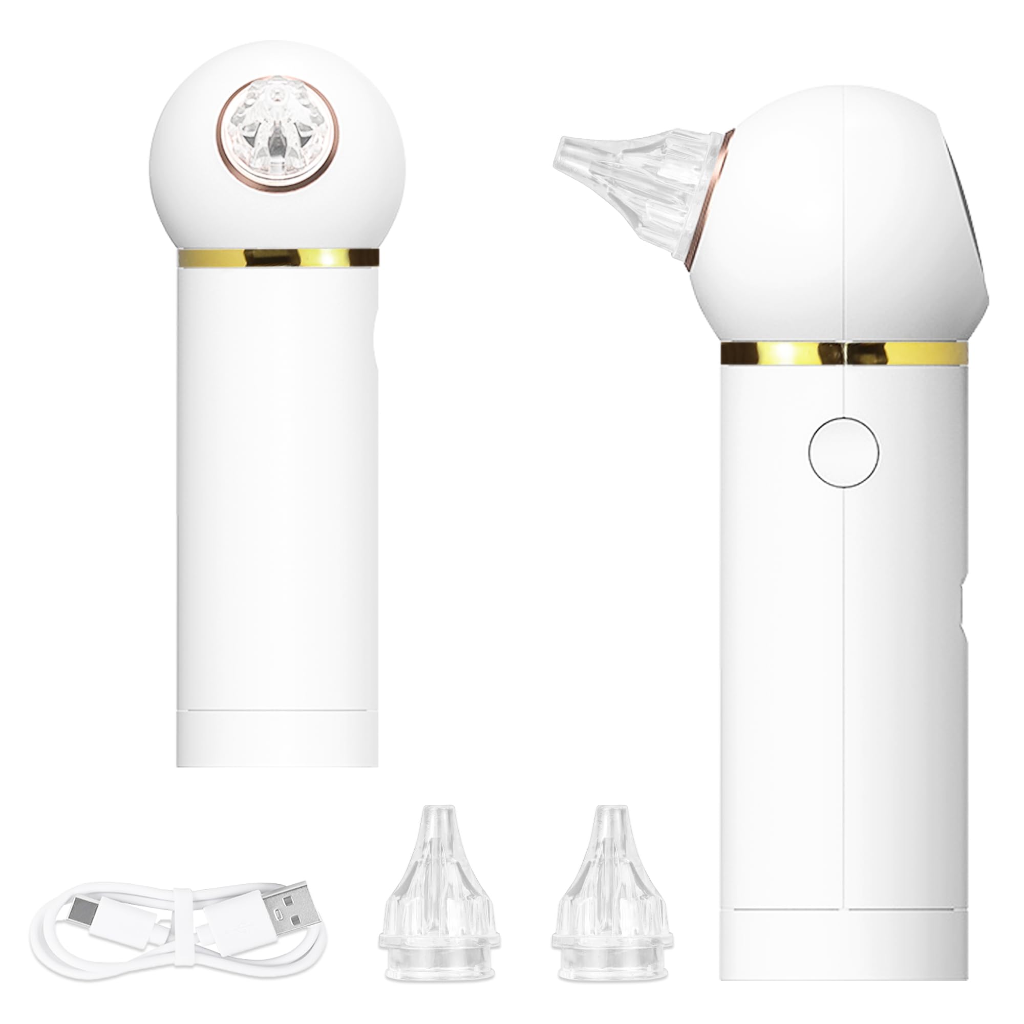 TopQuaFocusEar Dryer for Swimming, Water Sports, Surfing and Hearing Aid Use, Two Models of Smart Ear Water Drying Effective Ear Water Remover for Children and Adults-White