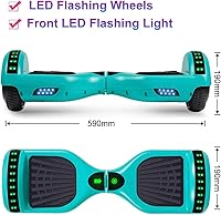 Vista 2 de SISIGAD Scooters for Kids Ages 7-12, with Built-in Bluetooth Speaker and 6.5" Colorful Lights Wheels, Safety Certified Self Balancing Scooter