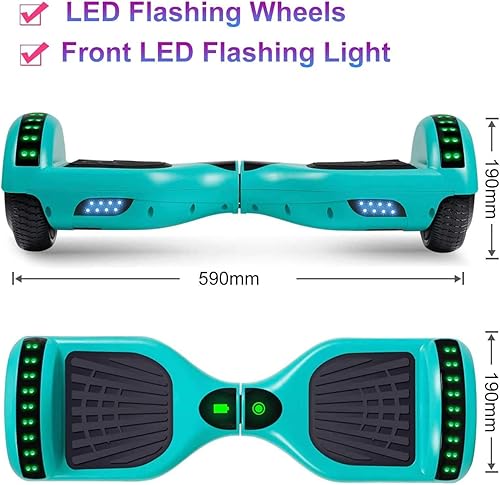 Miniatura 2 de SISIGAD Scooters for Kids Ages 7-12, with Built-in Bluetooth Speaker and 6.5" Colorful Lights Wheels, Safety Certified Self Balancing Scooter