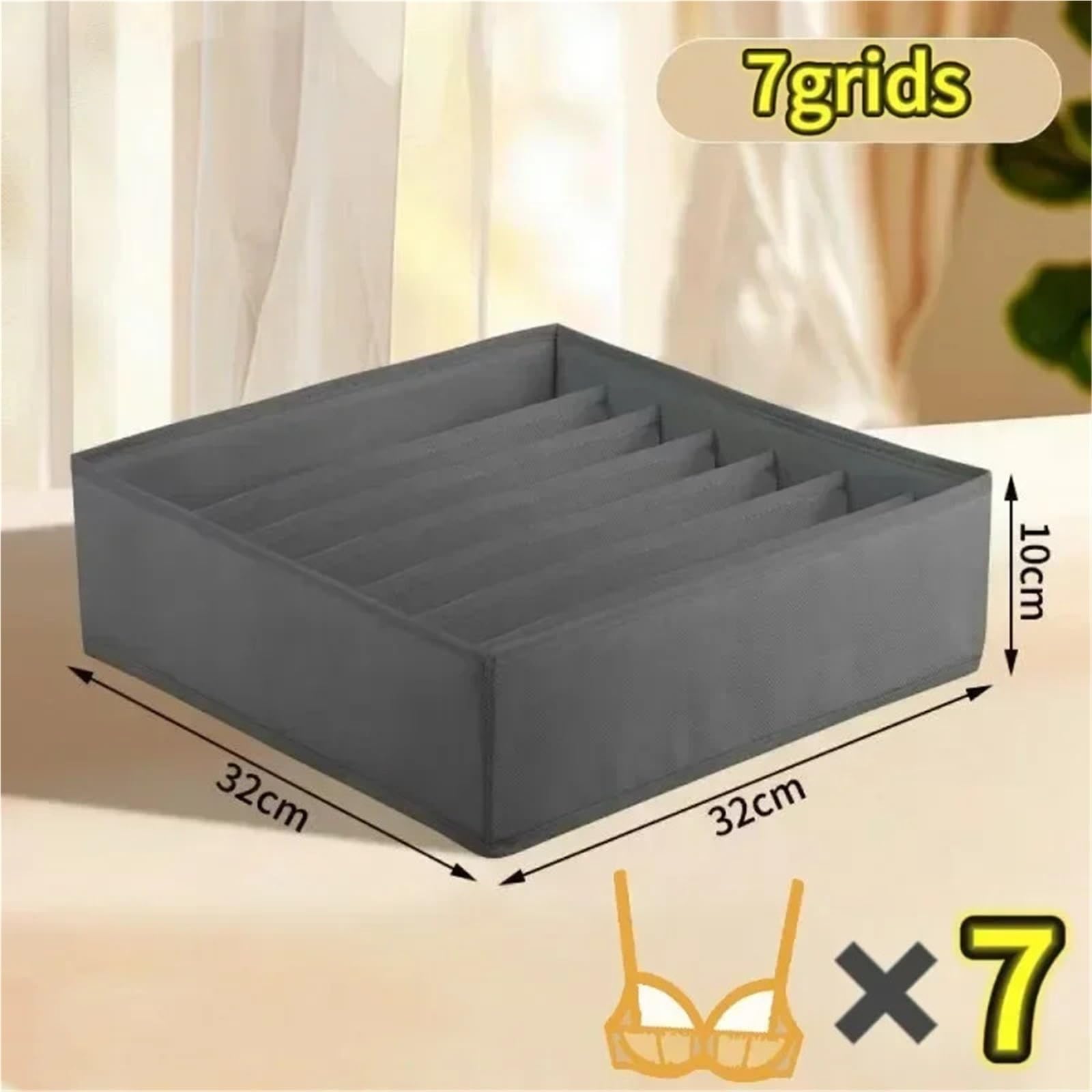 Organizzatore per cassetti della Biancheria Intima, Scatola Porta Calzini, Reggiseno, Armadio e Guardaroba, Vestiti per Pantaloni, Tessuto Pieghevole