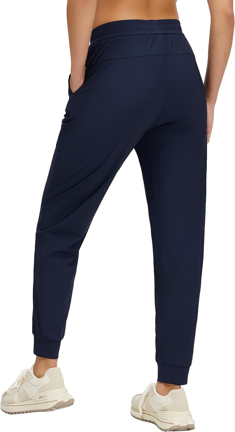 Women's Athletic Pants Lightweight Quick-Dry with Pockets Sweatpants for Tracking, Workout, Lounge, Jogger Pants - Image 2
