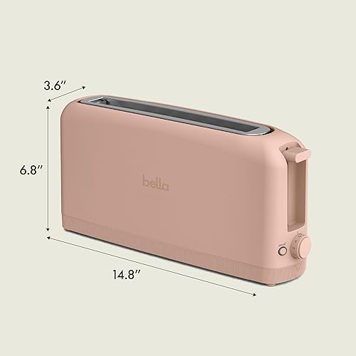 Miniatura 9 de bella 2 Slice Slim Toaster, Fits-anywhere™ Kitchenware, 6 Setting Shade Control with Reheat & Cancel Buttons, Fits sourdough, 10” Long Slot, Anti