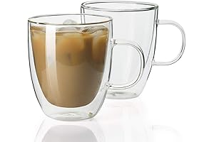 Sweese Double Wall Glass Espresso Coffee Mugs