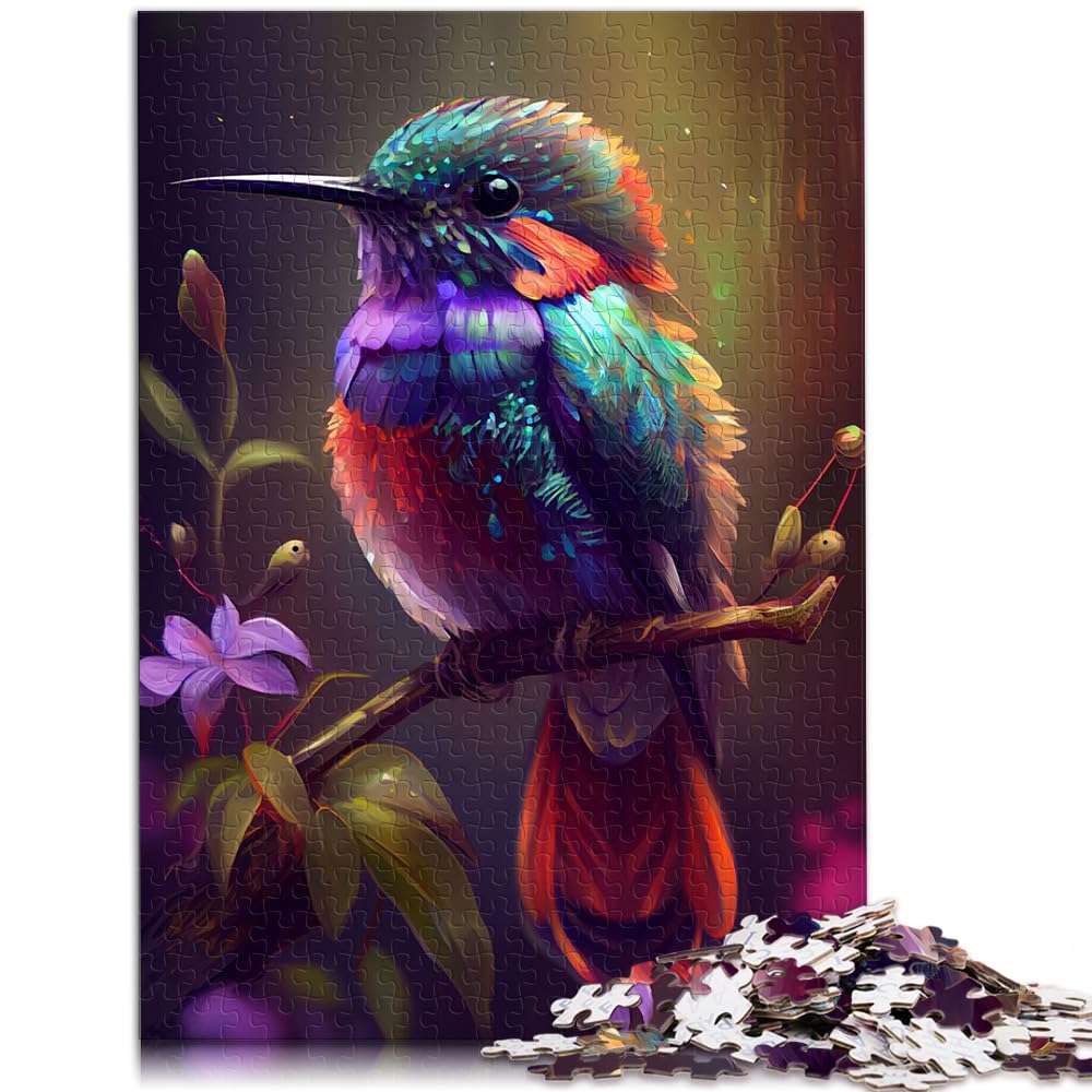 Jigsaw Puzzles Hummingbird Animal 1000 Piece Jigsaw Puzzle for Adults wooden puzzle Family Game Stress Reliever Difficult Challenge Puzzle 1000pcs（50x75cm）