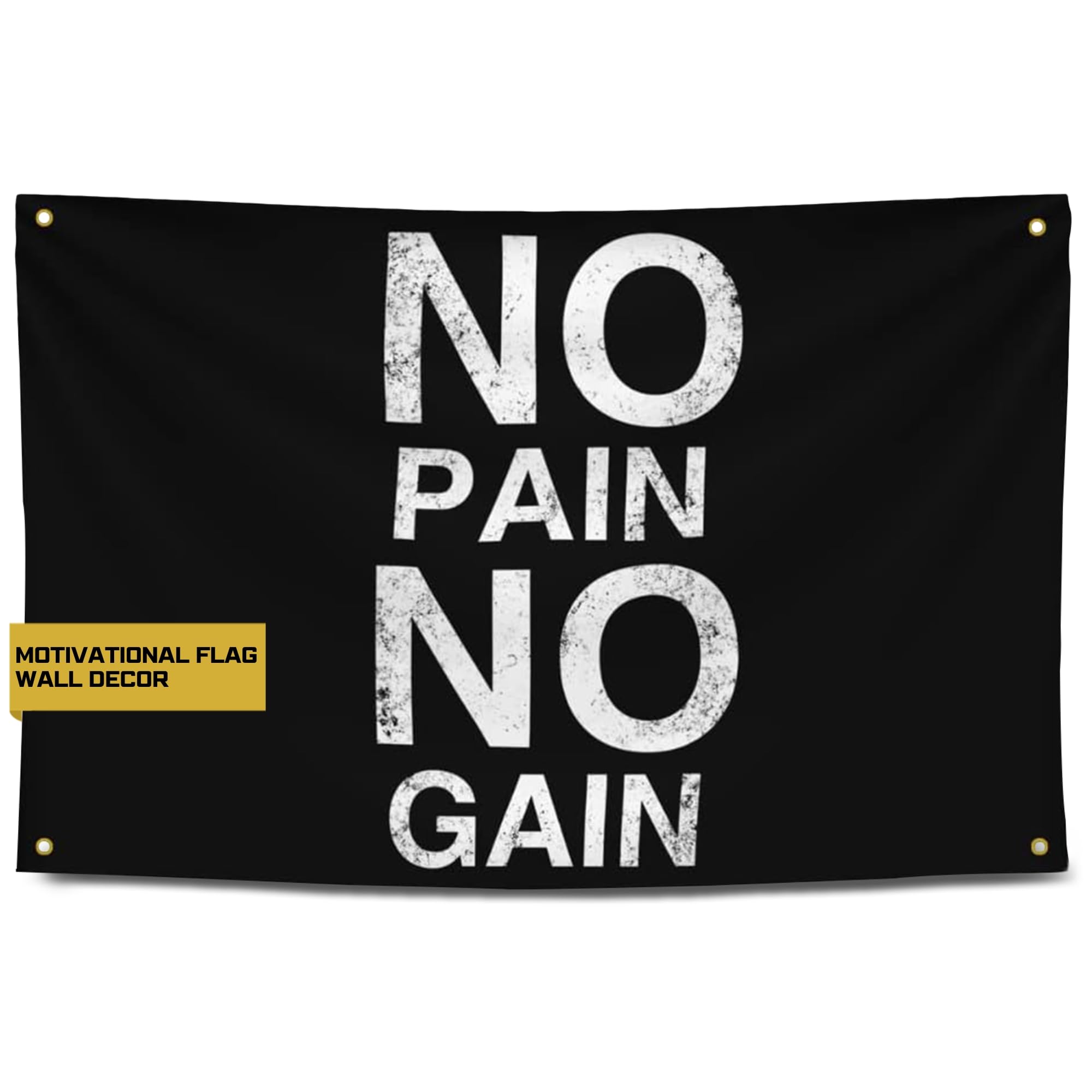 Workout Wall Art NO PAIN NO GAIN Gym Poster - 38x57 Inch Motivational ...