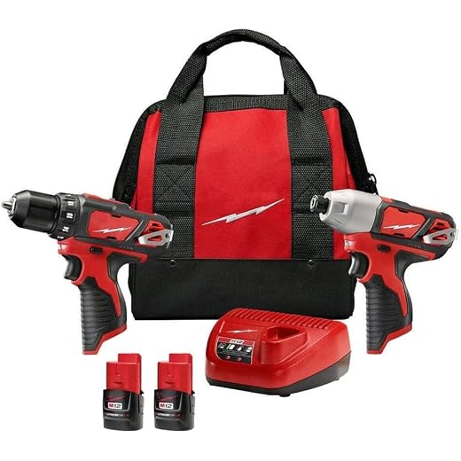 M12 12-Volt Lithium-Ion Cordless Drill Driver/Impact Driver Combo Kit (2-Tool) with Free M12 1.5Ah Battery (2-Pack)
