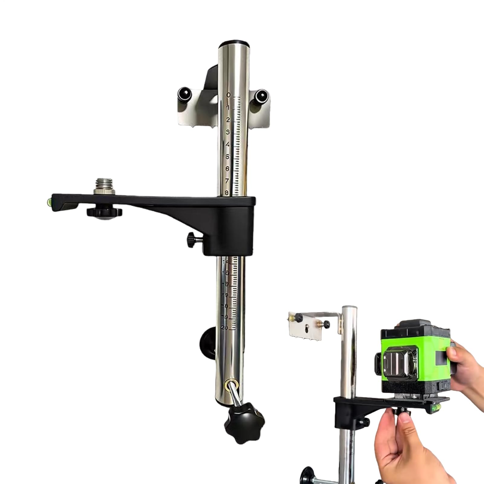 Level Wall Bracket with 360-Degree Rotation Base