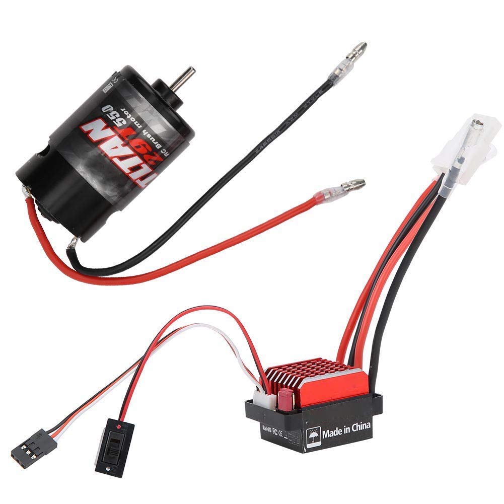 1:10 RC Modelo de coche Universal 550 Motor cepillado con 360A Escalada de dos vías ESC cepillado(29T) Electricmotor Accesorios Para Maquetas De Electricmotor Accesorios Para Maquetas De Barcos