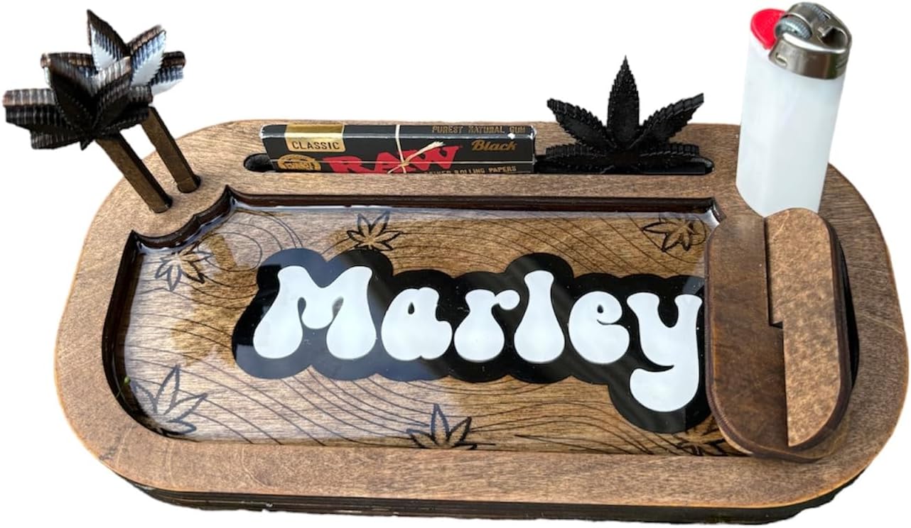 Custom rolling tray, personalized rolling tray sets Cool rolling trays Wood rolling trays for rolling Trippie rolling trays, small rolling trays cute rolling tray men's women's personalized