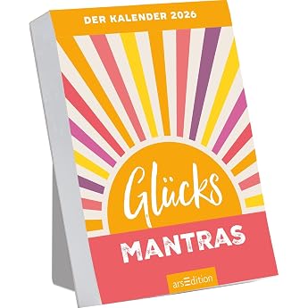 Abrei kalender Gl cksmantras 2026 Gl cksmomente zum Aufstellen oder Aufh ngen